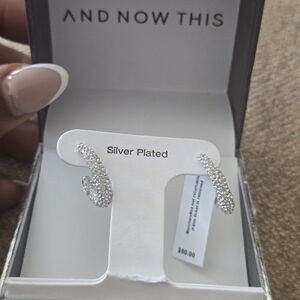 $50 And Now This Women Silver Plated Earrings New Party